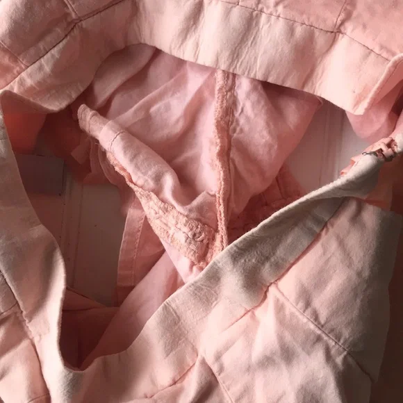 J. Crew eyelet shorts paper bag pink high waist pleated - Picture 9 of 9